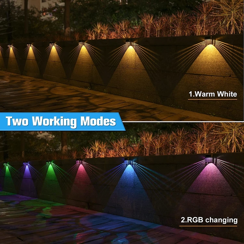 야외인 것을 위한 IP65 방수 태양 벽 울타리 LED 라이트 전망 80 * 80MM