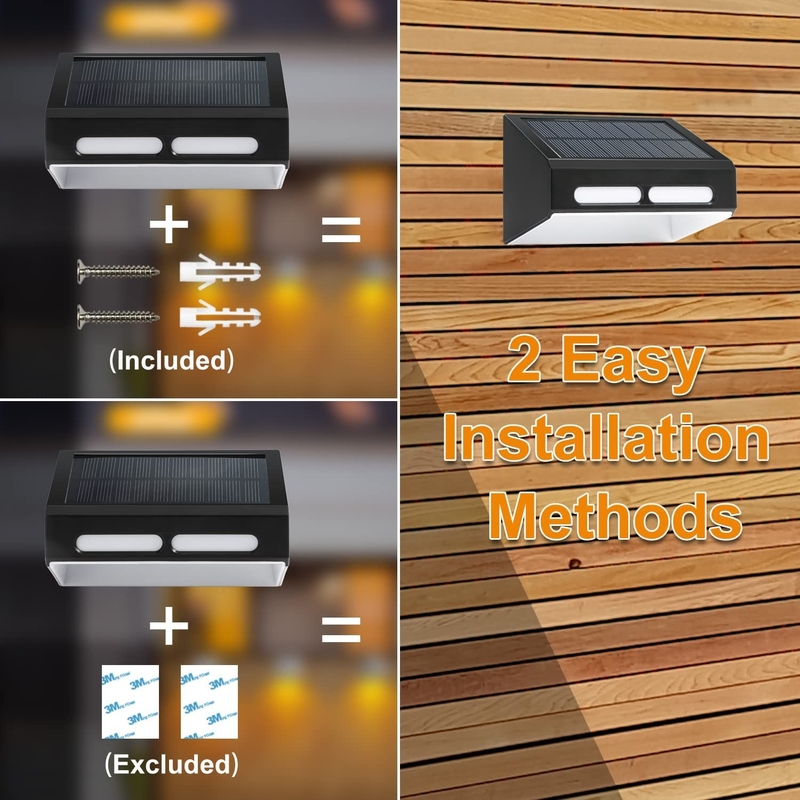 RGB 변속성 방수 벽등 LED 정원등 태양광 울타리 닷컴 램프 태양광 야외등