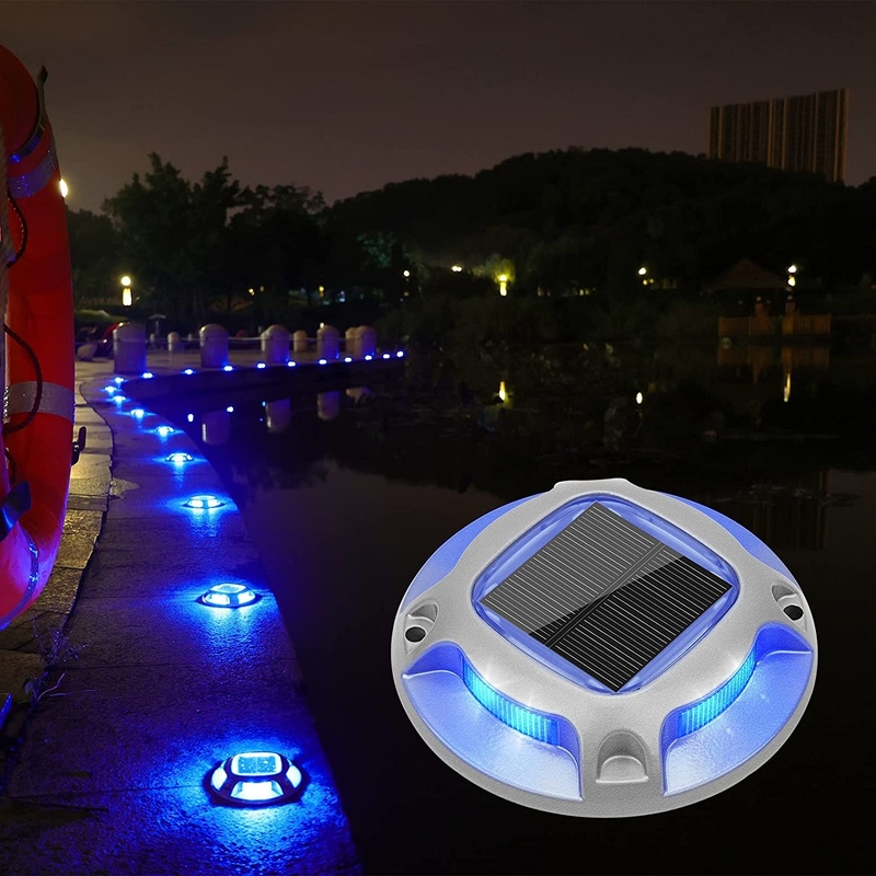 야외 LED 태양 전지 드라이브 웨이 도크 라이트 경보 계단 램프