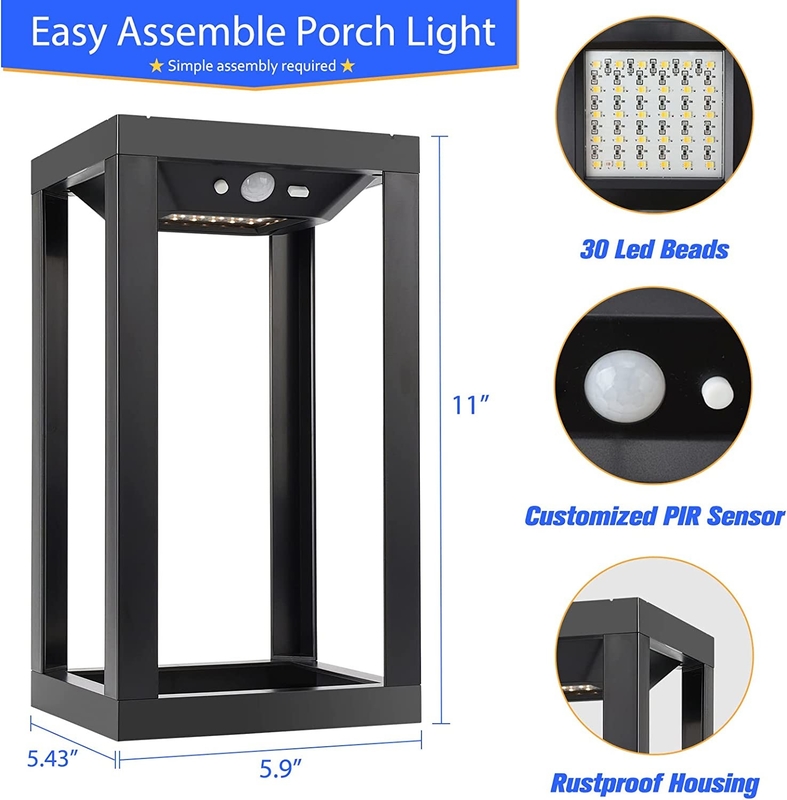3.7V/2200MA 배터리 태양 전력 LED 풍경 조명 정원 경로 및 야외 문