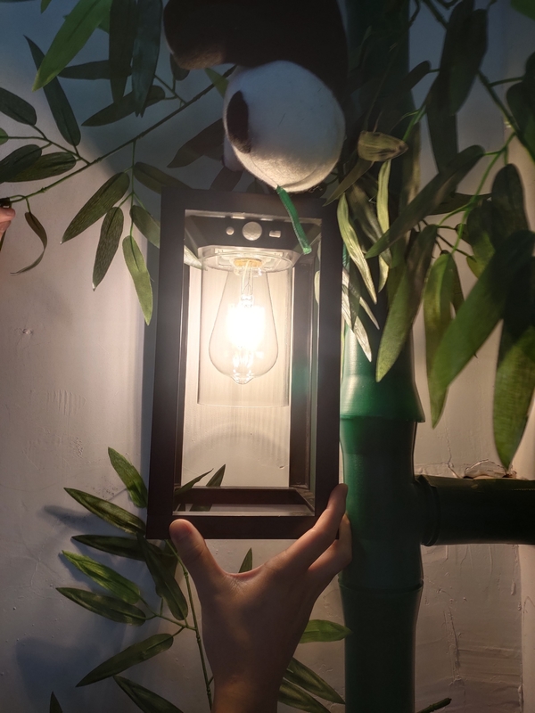 야외 장식 태양광 벽등 정원 문 램프 잔디 경로 Patio