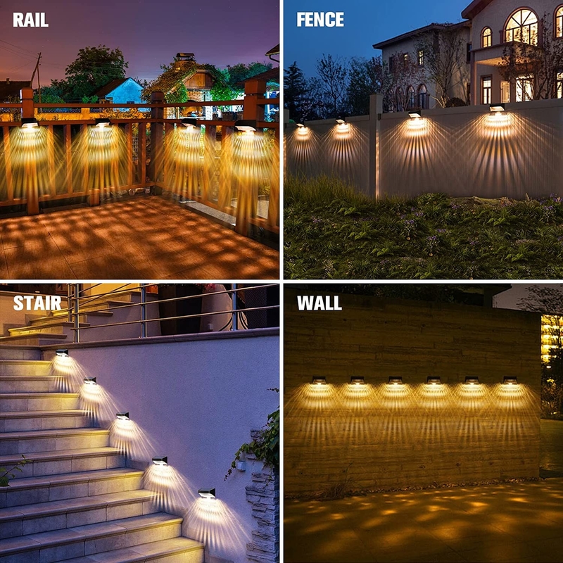 야외 장식용 태양 정원 조명 다채로운 LED 벽 조명