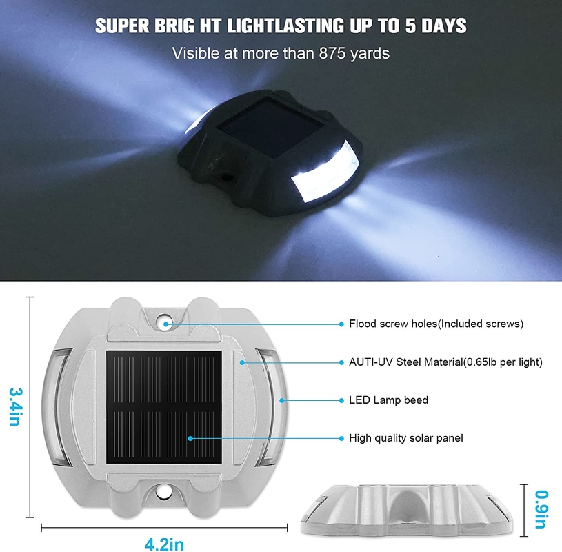 알루미늄 LED 태양 도크 라이트 흰 빛 산업 등급 2V 전압