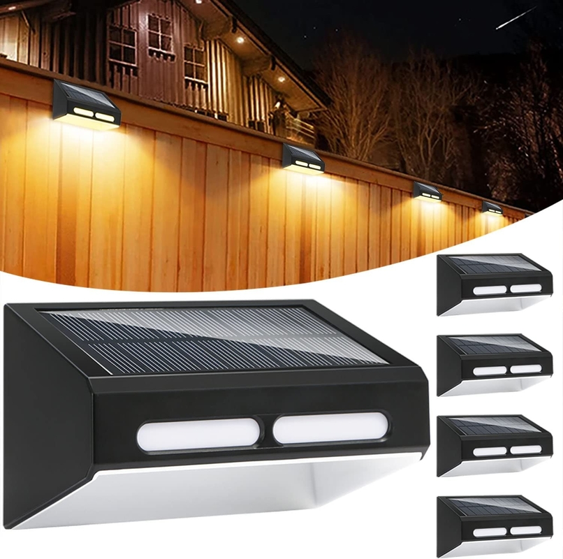 야외 태양 벽 조명 방수 LED 조명 태양 전력 정원 조명 Patio Yard 장식
