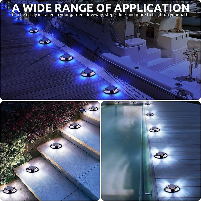 야외 다채색 IP65 방수 태양광 RGB LED 정원 조명 Patio Courtyard Lamp