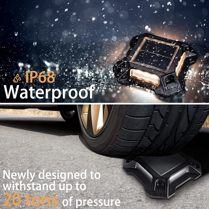 IP 68 방수 태양광 LED 덱 램프 야외 장식용 태양광 계단 도크 램프 Patio Yard