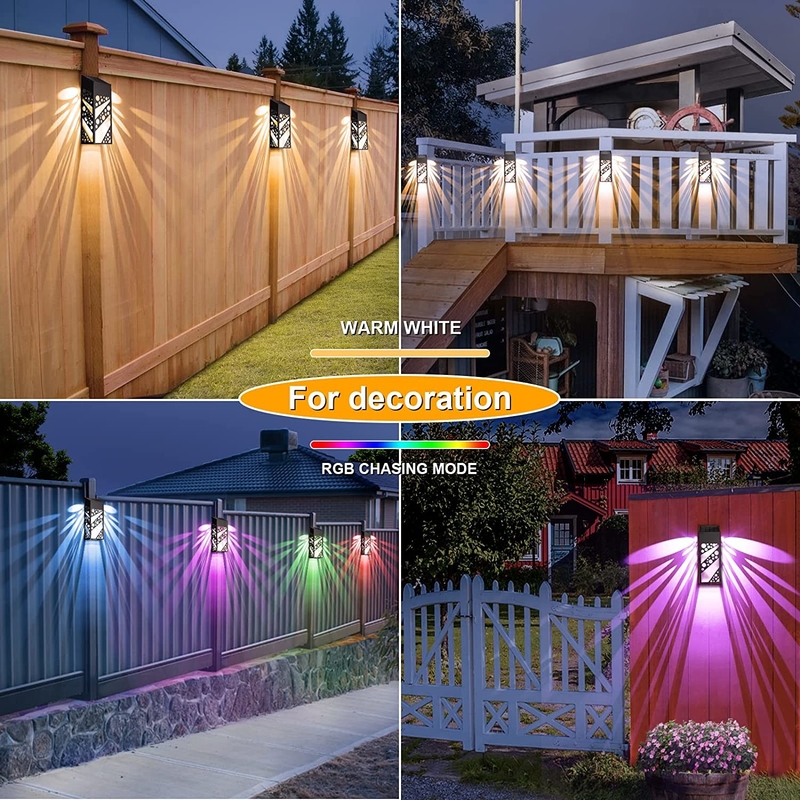IP 68 방수 태양광 LED 덱 램프 야외 장식용 태양광 계단 도크 램프 Patio Yard