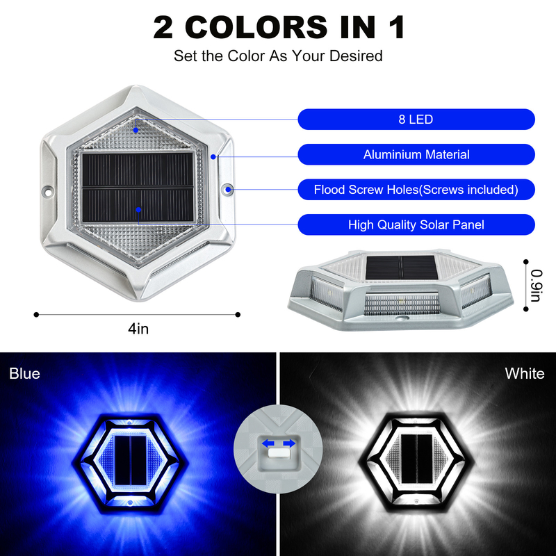 LED 태양광 LED 조명 쉽게 나사 설치 20 루멘 밝기 차가운 흰색 빛 소스