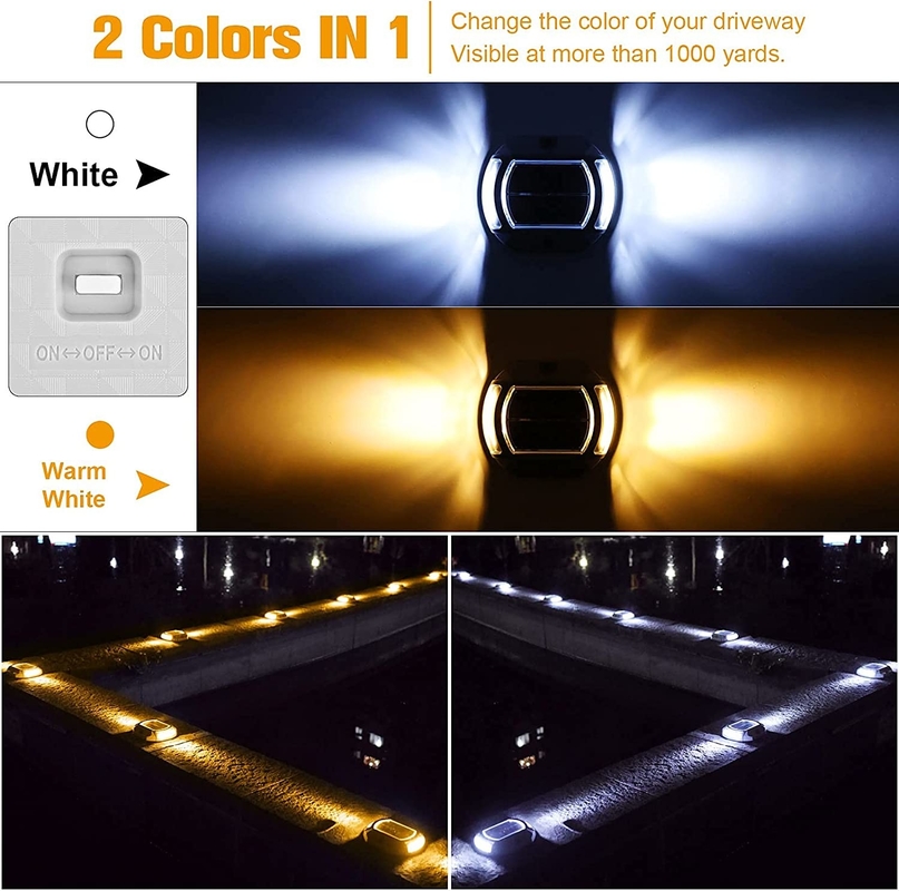 IP68 방수 태양광 LED 조명 핫 판매 4 개의 조명 2V 태양광 전력 공급원 140g 무게