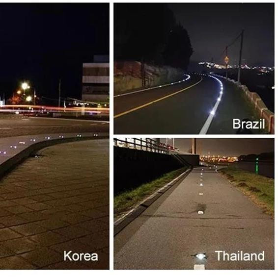 알루미늄 합금 및 500m까지의 시력 거리를 가진 123*50mm 태양 LED 도로 스터드