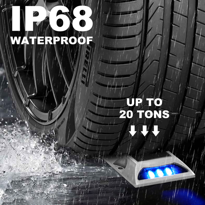 IP68 등급 LED 태양광 도로 표시등 50000h 수명 및 2V 전압