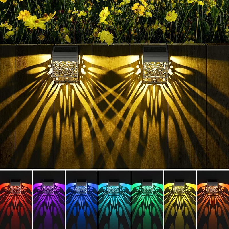태양광으로 작동하는 LED 정원 조명 단 결정적 실리콘 패널과 함께 따뜻한 / 냉정한 흰색 / RGB