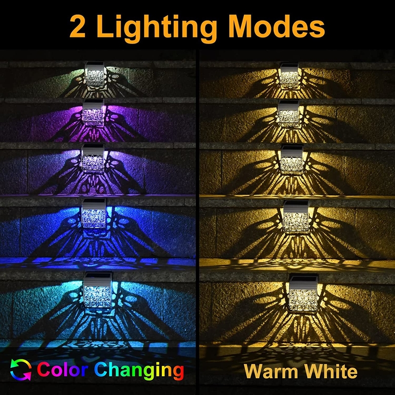 태양광으로 작동하는 LED 정원 조명 단 결정적 실리콘 패널과 함께 따뜻한 / 냉정한 흰색 / RGB