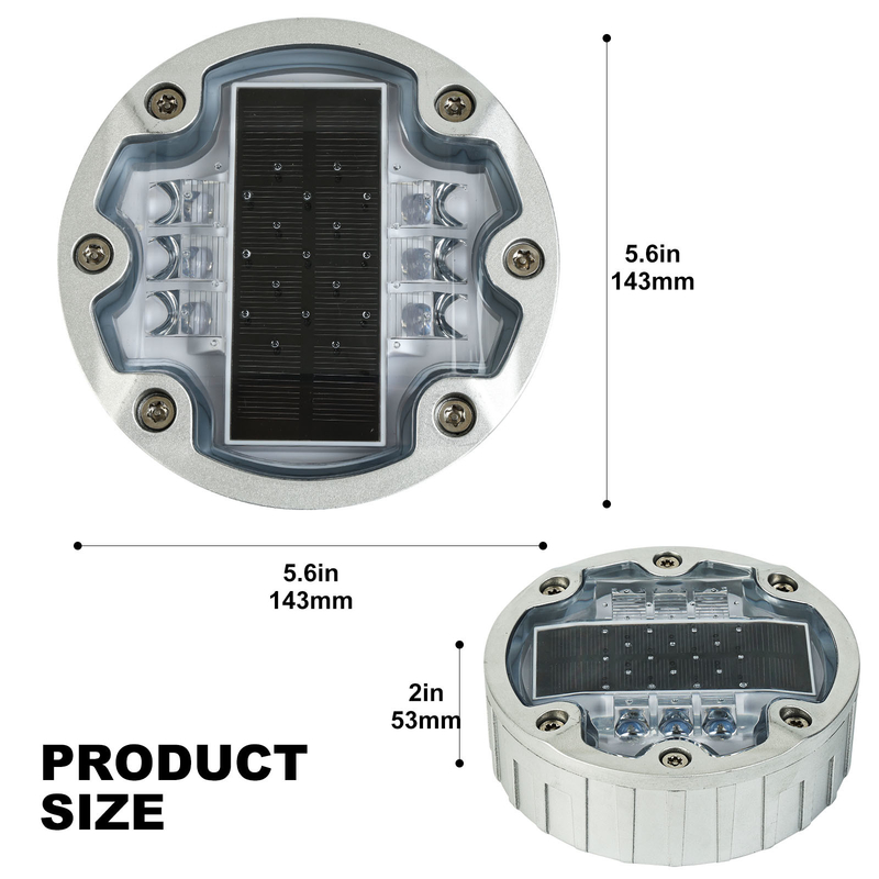 1150g 항 자외선 태양 전지 도로 스터드 방수 IP68 도로 교통 안전을위한 LED 조명