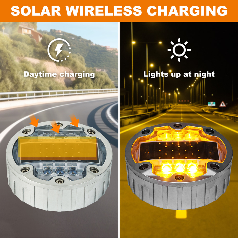1150g 울트라 내구성 알루미늄 합금 LED 태양 전지 도로 반사기 / 태양 전지 도로 스터드