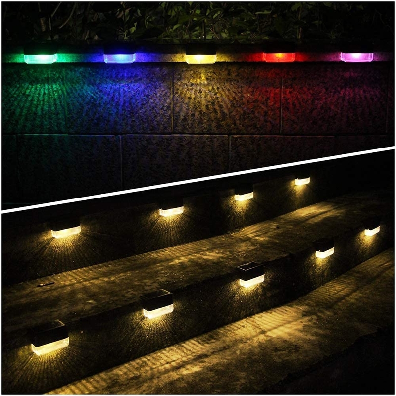 태양광으로 작동하는 벽 조명 덥고 흰색 RGB LED 조명을 위해 테르너리 리?? 배터리로 구성
