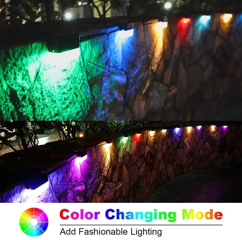 태양광으로 작동하는 벽 조명 덥고 흰색 RGB LED 조명을 위해 테르너리 리?? 배터리로 구성
