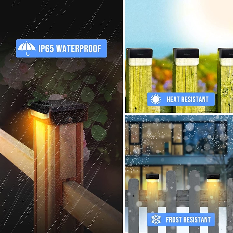 태양광으로 작동하는 벽 조명 덥고 흰색 RGB LED 조명을 위해 테르너리 리?? 배터리로 구성