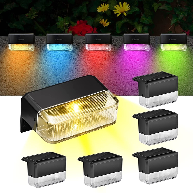 태양광으로 작동하는 벽 조명 덥고 흰색 RGB LED 조명을 위해 테르너리 리?? 배터리로 구성