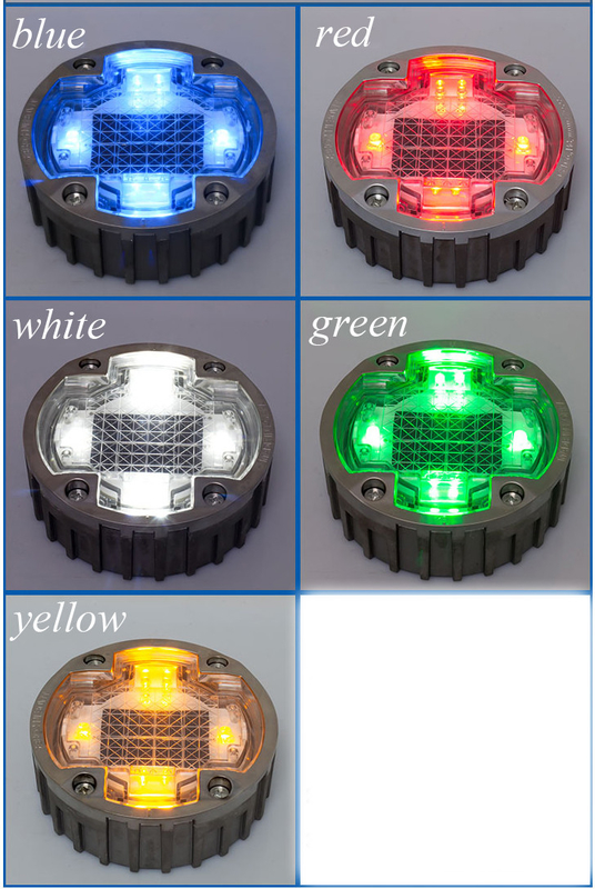 알루미늄 합금 태양 전지 도로 스터드 LED 라이트 재충전 배터리 1.2V/600mAh MSDS
