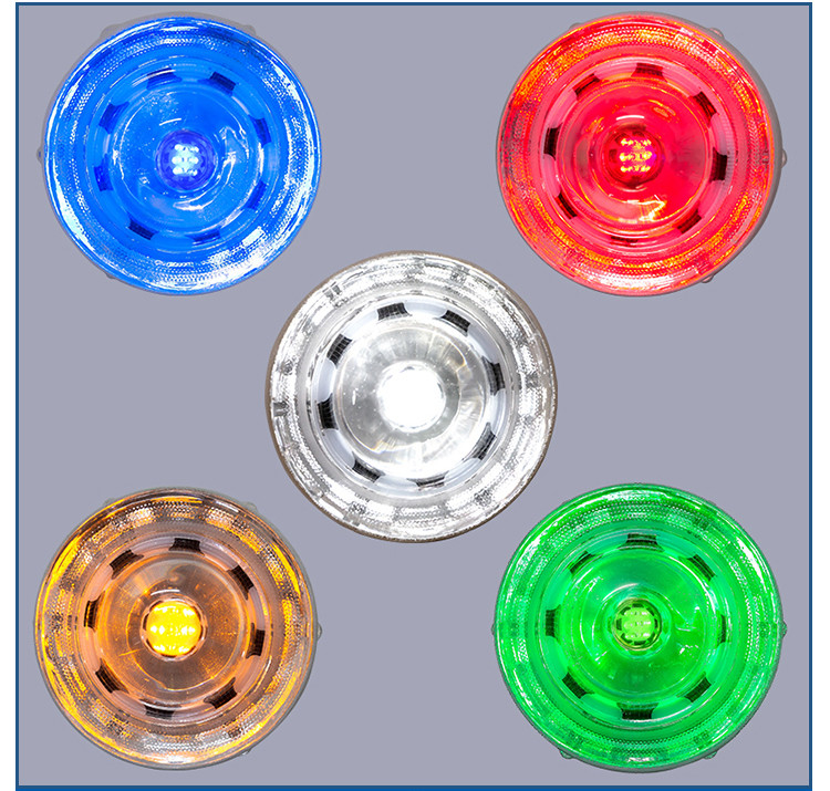 360도 온화 유리 도로 스터드 태양 전력 LED 도로 스터드 도로 경보 포장 도로 스터드