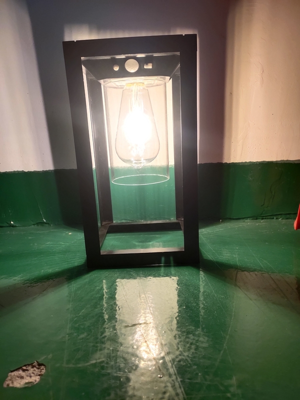모션 센서 태양 전지 창문 빛 야외 조명 IP65 Sconce 벽 랜턴 램프 Patio 정문 장식