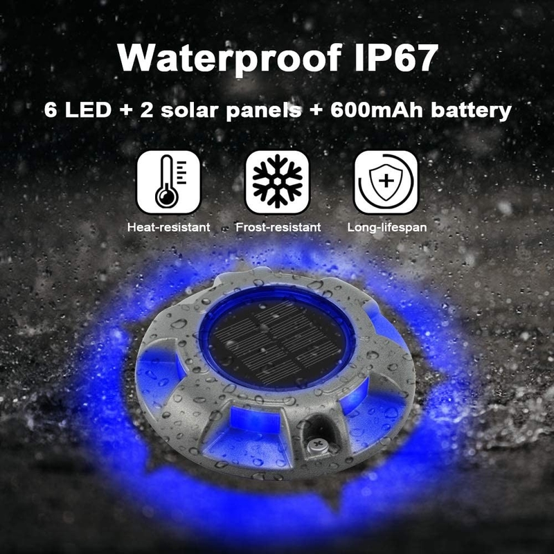 IP68 방수 알루미늄 태양 덱 도크 바닥 조명 정원 경로 114 * 22MM