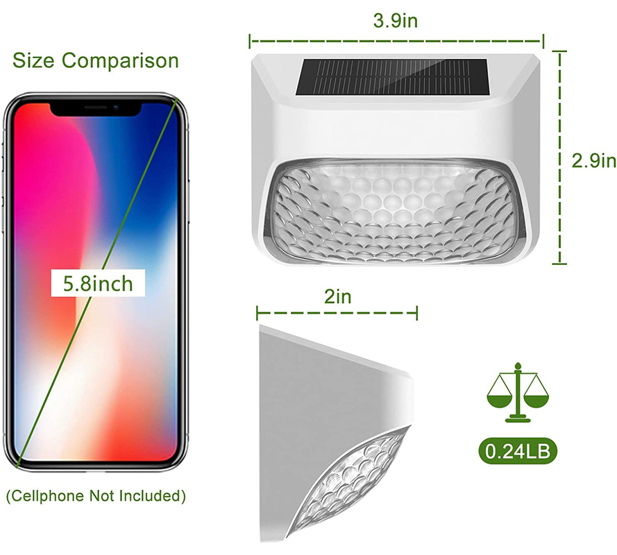 15 시간 작업 시간 태양 울타리 계단 울타리 책상 경비장 및 계단 따뜻한 흰색 RGB 밝은 색상