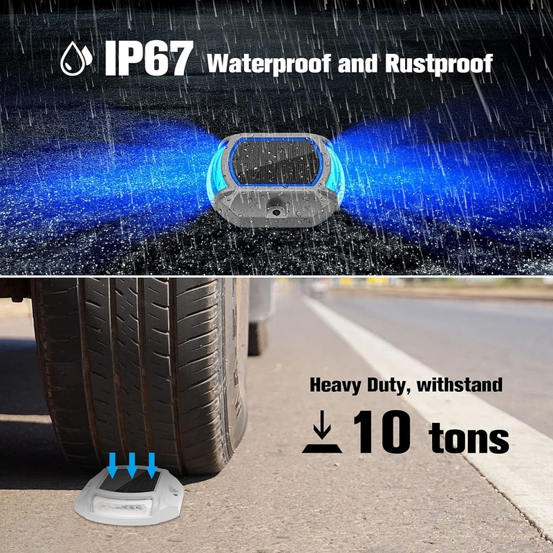 246g IP67 태양 전지 덱 라이트와 배터리 1.2V/600MAH Ni-Mh 배터리