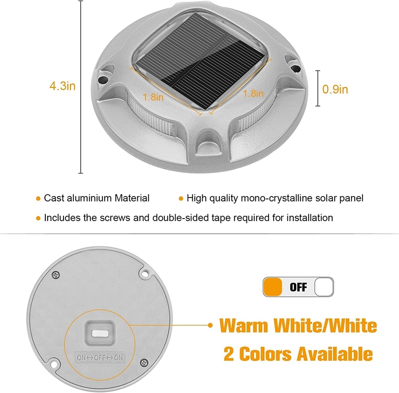 IP67 방수 태양광 도크 라이트 배터리 1.2V/600MAH Ni-Mh 배터리 -20C- 60C 도크 안전 및 조명을 위해