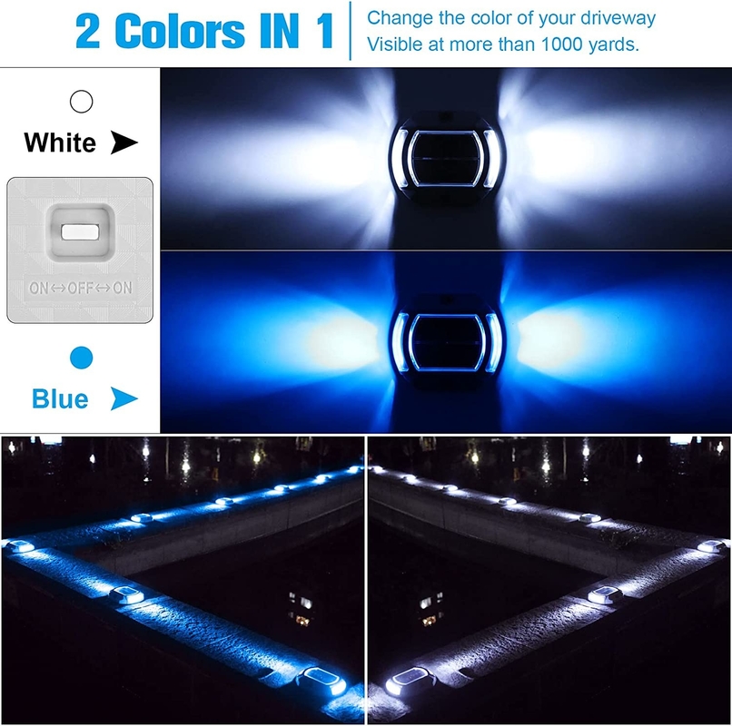 도로 안전 LED 광원 및 작업 시간 ≥100h의 태양 전지 도로 스톱 알루미늄 합금 PC