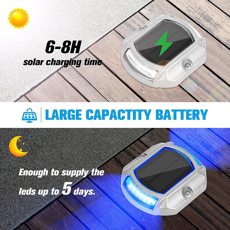 도로 안전 LED 광원 및 작업 시간 ≥100h의 태양 전지 도로 스톱 알루미늄 합금 PC