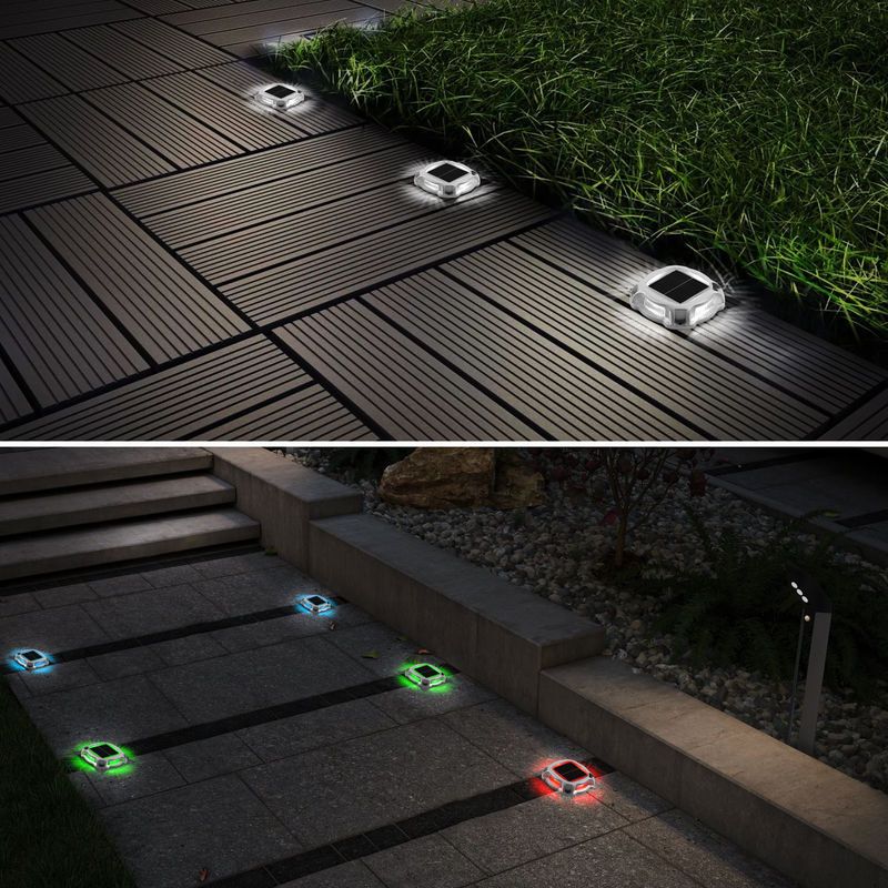 둥근 모양의 포장지 태양광 LED 도로 스터드 도로 마커 플래싱 태양광 도크 라이트