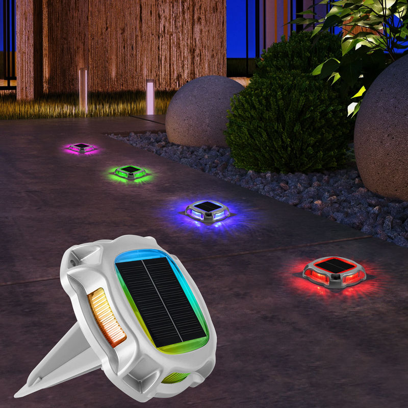 둥근 모양의 포장지 태양광 LED 도로 스터드 도로 마커 플래싱 태양광 도크 라이트