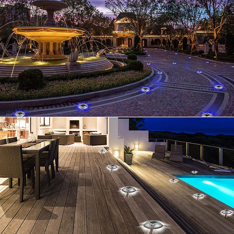 20 루멘스 태양 전지 덱 라이트 IP67 방수 및 6000K 야외 사용을위한 낮 빛 경보