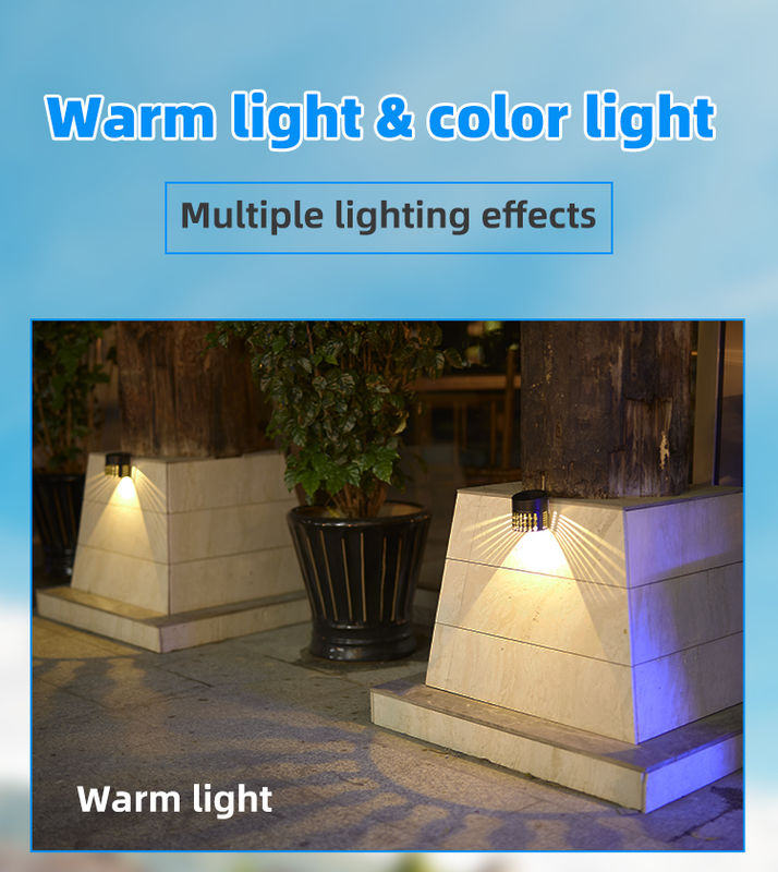 50000 시간 수명 120° 빔 각도와 2 년 보증을 가진 태양 울타리 빛 야외 정원 장식