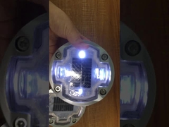 야외인 것을 위한 태양 고양이 첨경시설 눈 로드 스터드 1200 mah 데크 철도 빛