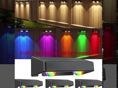 4.5 시간 충전 태양 울타리 빛 쉽게 관리를 위해 야외 조명