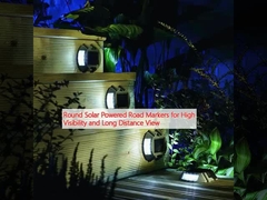 높은 가시성 및 먼 거리의 시야를 위한 둥근 태양 전지 도로 표시기